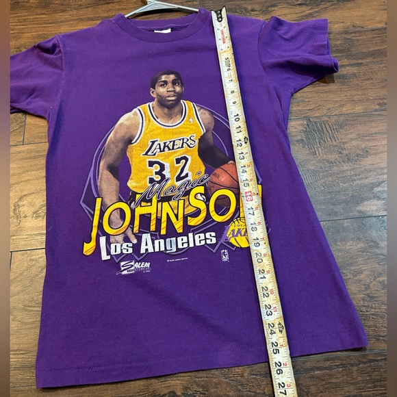 Magic Johnson Los Angeles Lakers NBA Vintage Salem T-Shirt - Picture 8 of 8